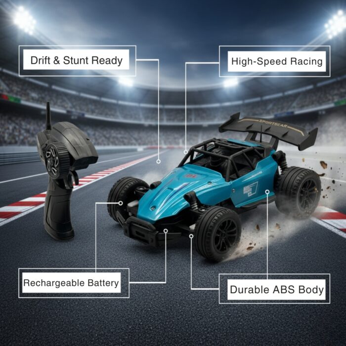 ElectroPlay Phantom – Alloy Frame Remote Control Speedster